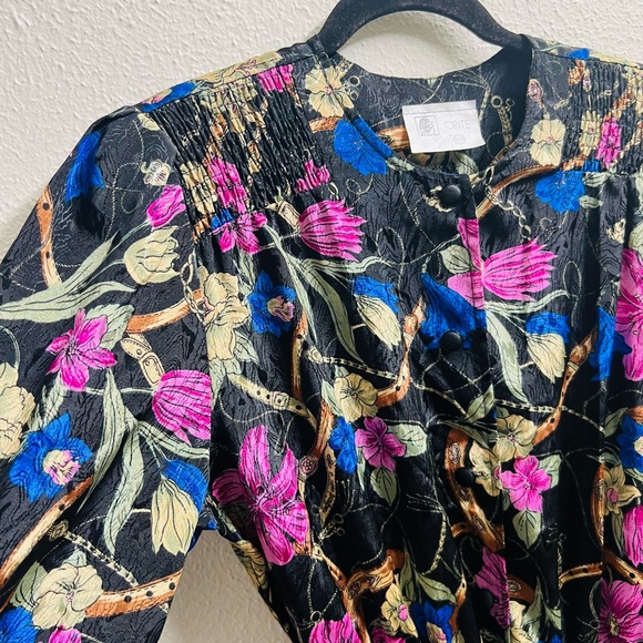 🌸 Vintage Floral Midi Dress – ORITE – Size 15/16 (Fits M–L) 🌸 - Picture 7 of 8